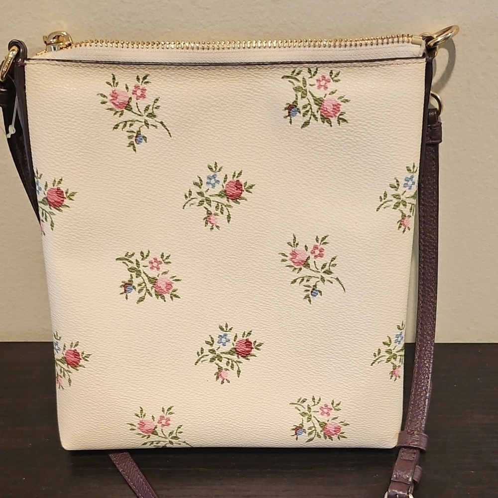 Coach Cream Floral Crossbody Bag - Picture 2 of 5